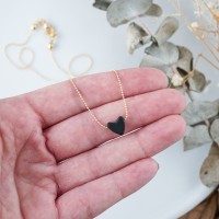 Gift for teacher - personalized heart necklace